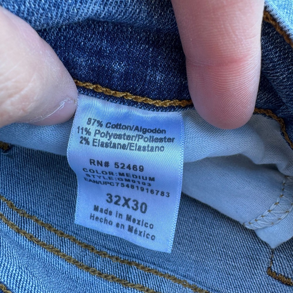 George Mens Bootcut Jeans Medium Wash Denim 32x30 - Picture 3 of 9